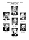 Collage of 1955 Department of Surgery faculty member portraits